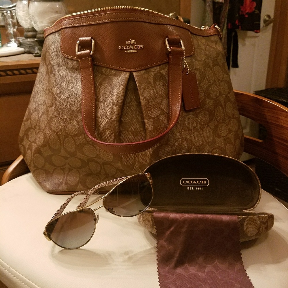 COACH Signature Canvas Satchel